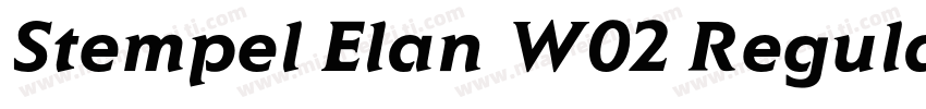 Stempel Elan W02 Regular字体转换